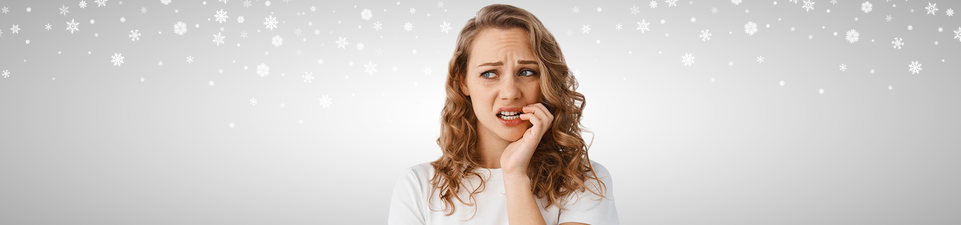 Girl with a dental issue
