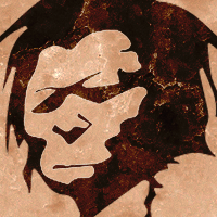Illustration of Neanderthal in cave paining style